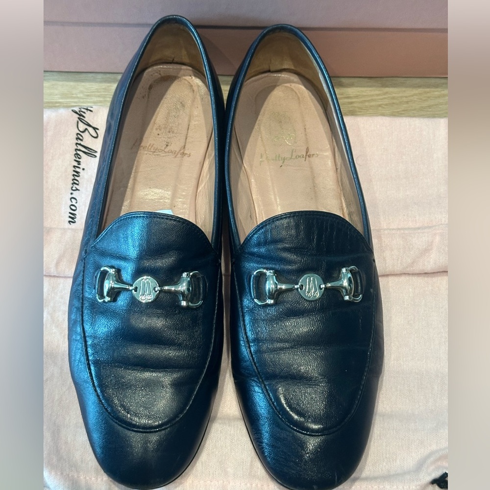 Pretty Ballerinas Dark Blue/Navy Leather Loafers